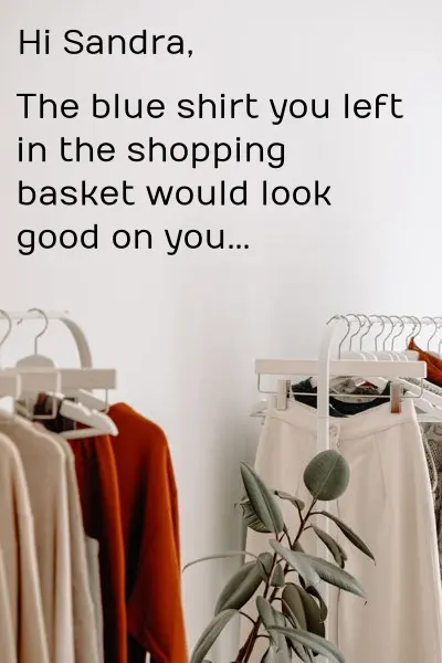 Clothes left in shopping cart - rendered image