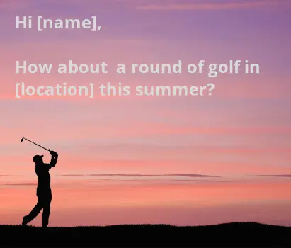 Golf example