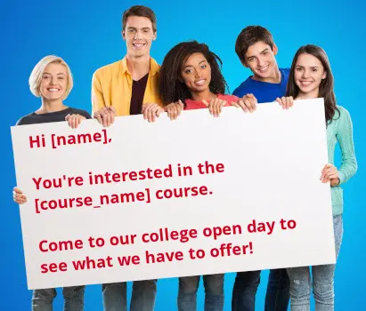 College open day example