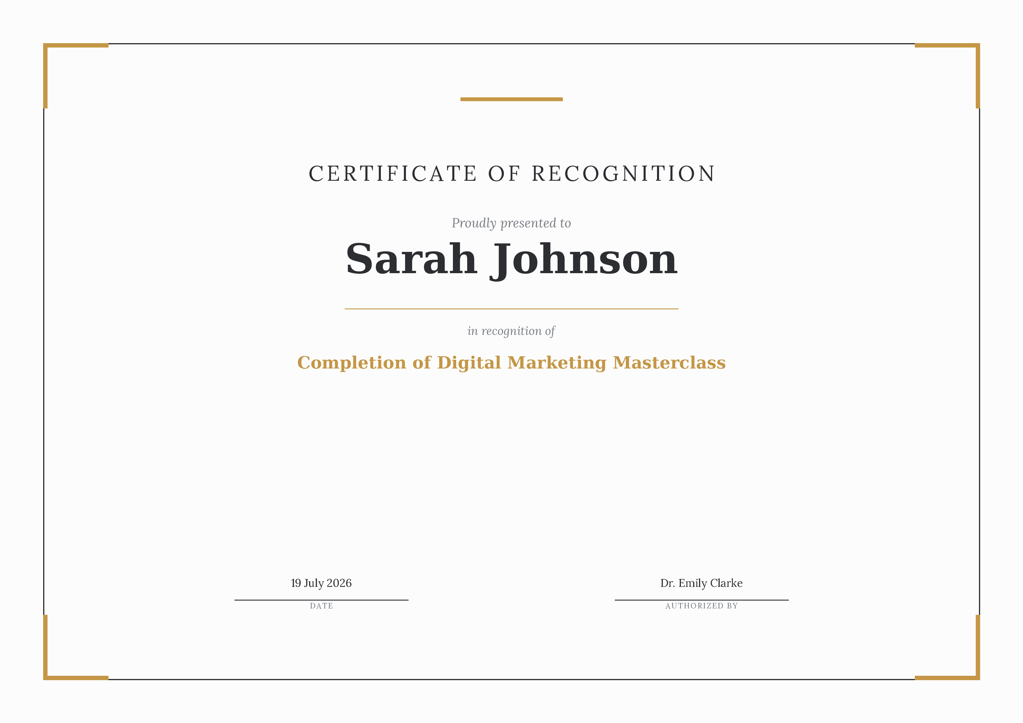 Certificate design 1