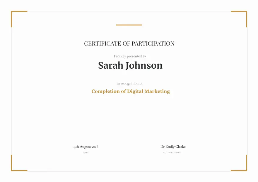 Certificate design 1