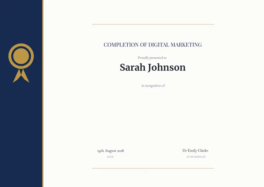 Certificate design 2