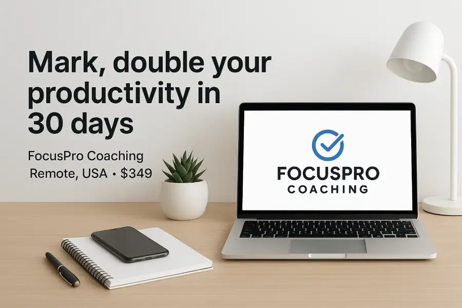 Coaches and consultants FocusPro Productivity Boost