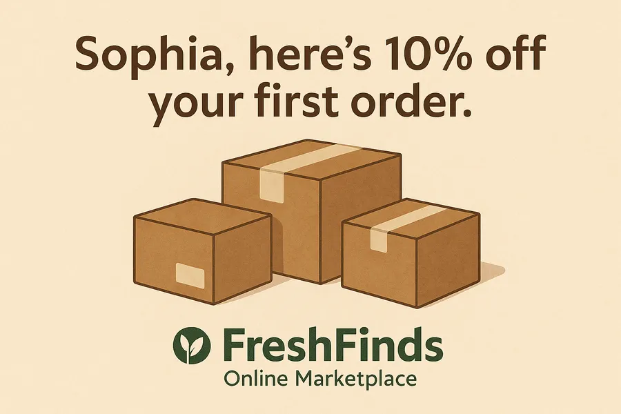 eCommerce FreshFinds Welcome Banner