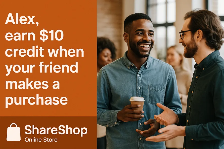 eCommerce ShareShop Referral Banner