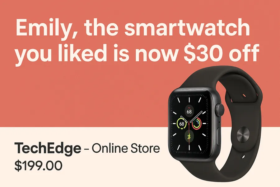 eCommerce TechEdge Smartwatch Discount