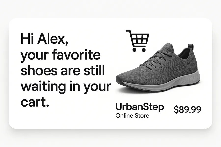 eCommerce UrbanStep Cart Reminder