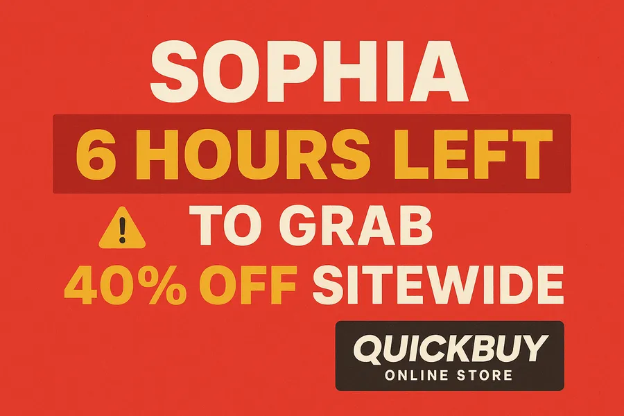 eCommerce Urgency Sale Alert Banner