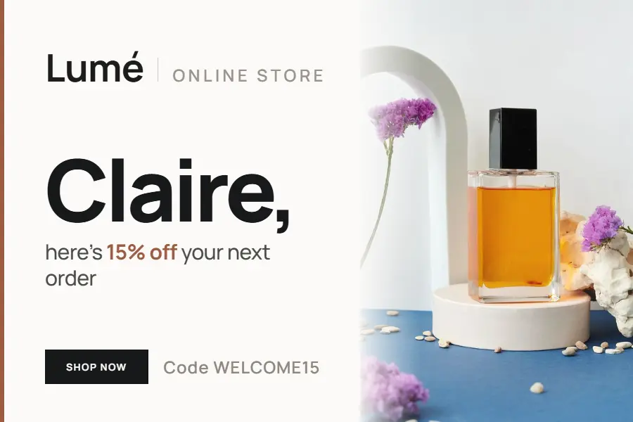 Personalized email marketing example