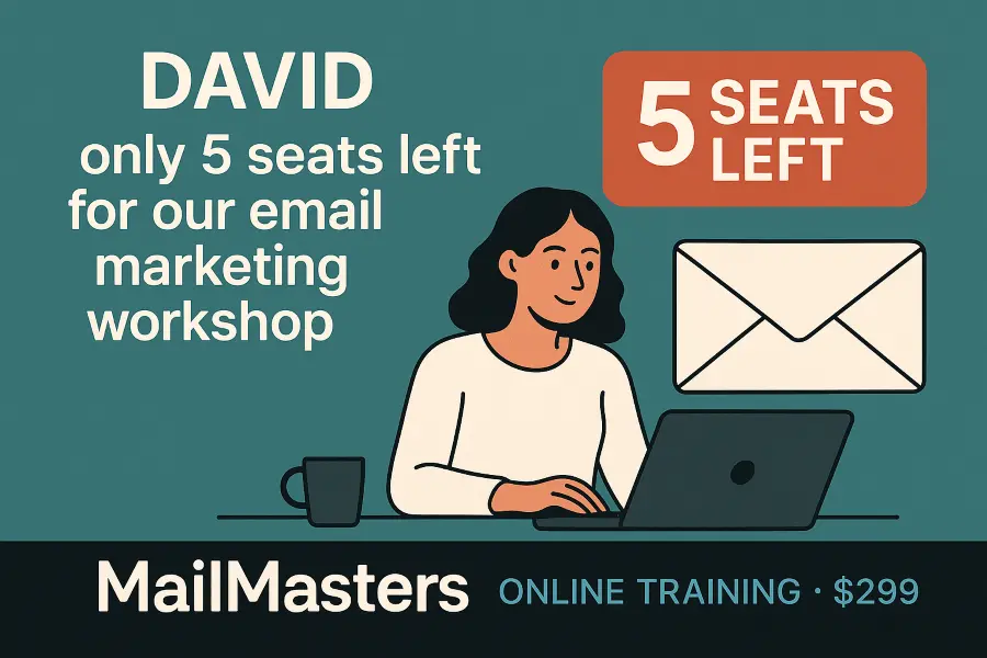 Email marketers MailMasters Webinar Alert