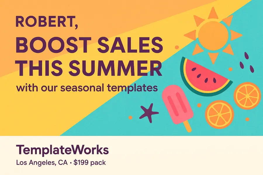 Email marketers Summer Sales Boost Banner