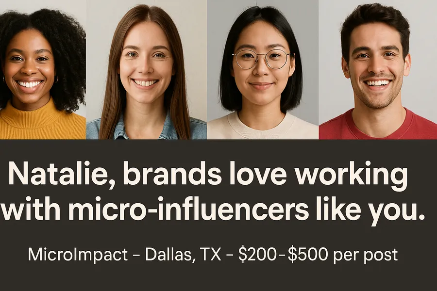 Influencer marketer Diverse Influencer Banner