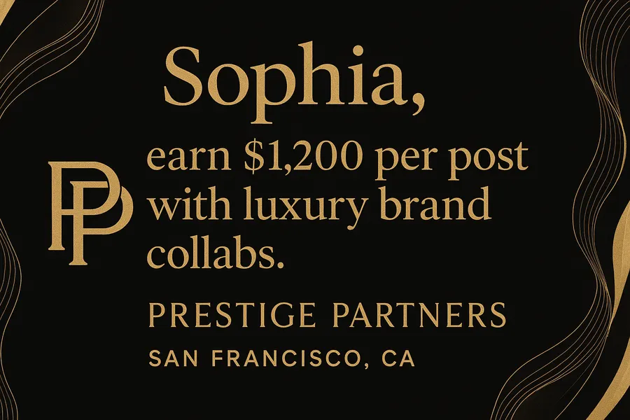 Influencer marketer Luxury Brand Banner