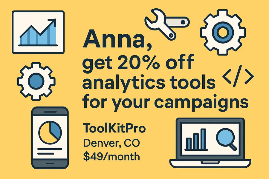 Influencer marketer ToolKitPro Analytics Discount