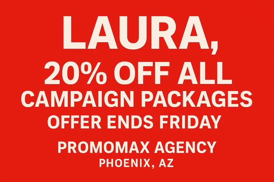 Marketing agencies Bold Red Offer Banner