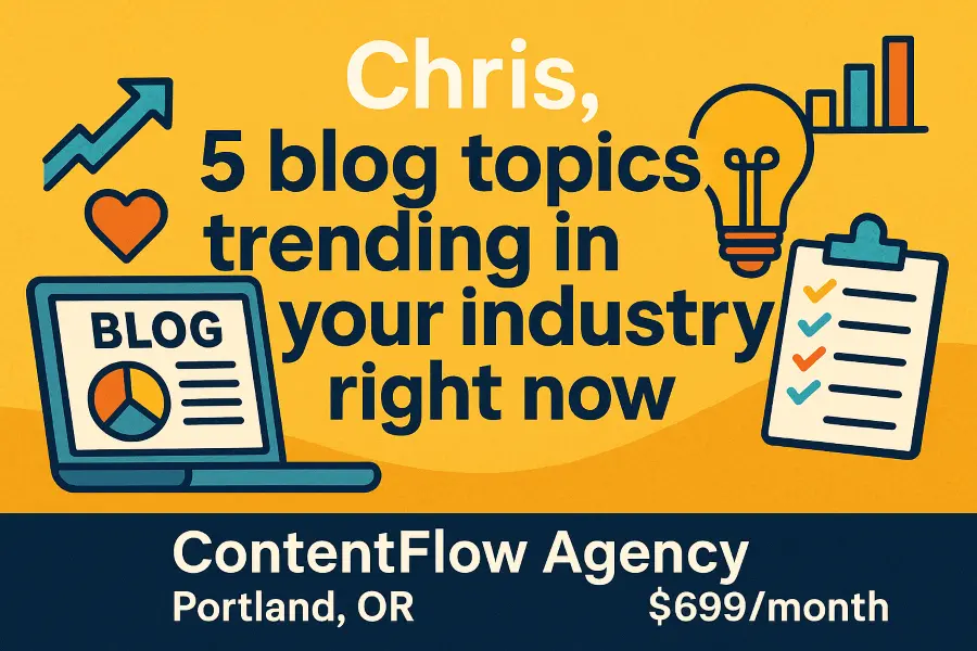 Marketing agencies ContentFlow's Trending Topics