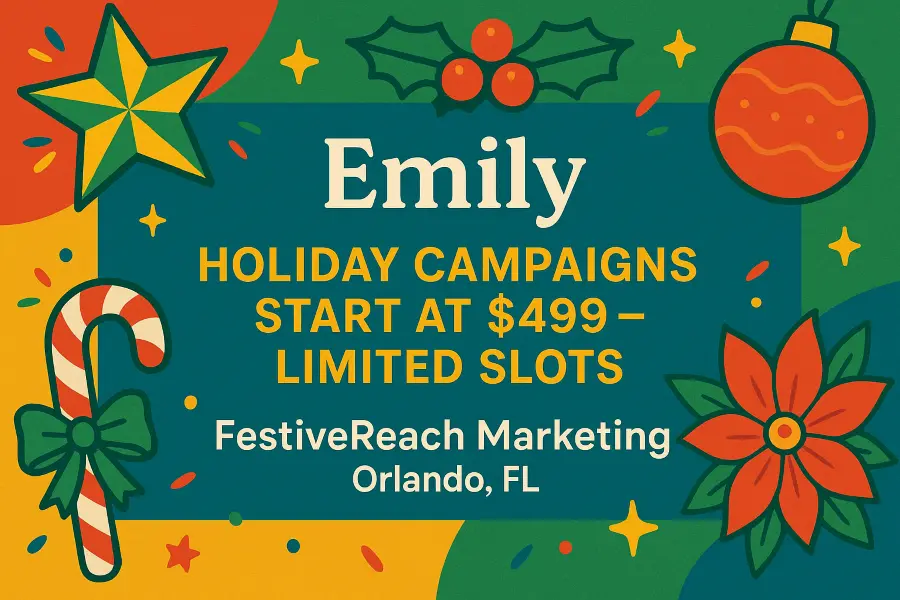 Marketing agencies Festive Holiday Promotion
