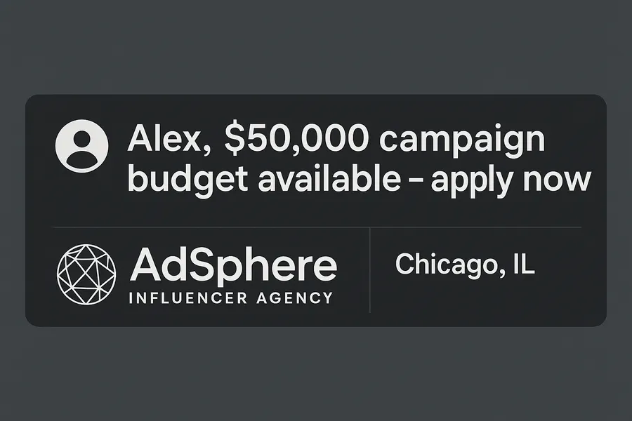 Non profit org AdSphere Campaign Offer