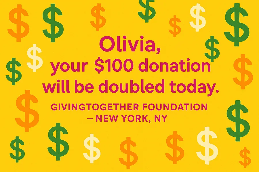Non profit org Double Your Donation