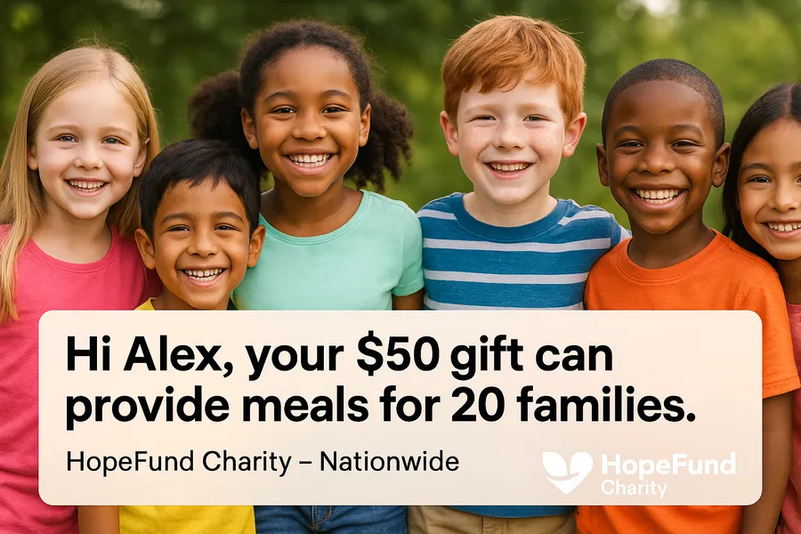 Non profit org HopeFund Charity Banner