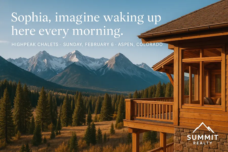 Real estate Chalet Dreamscape Invitation