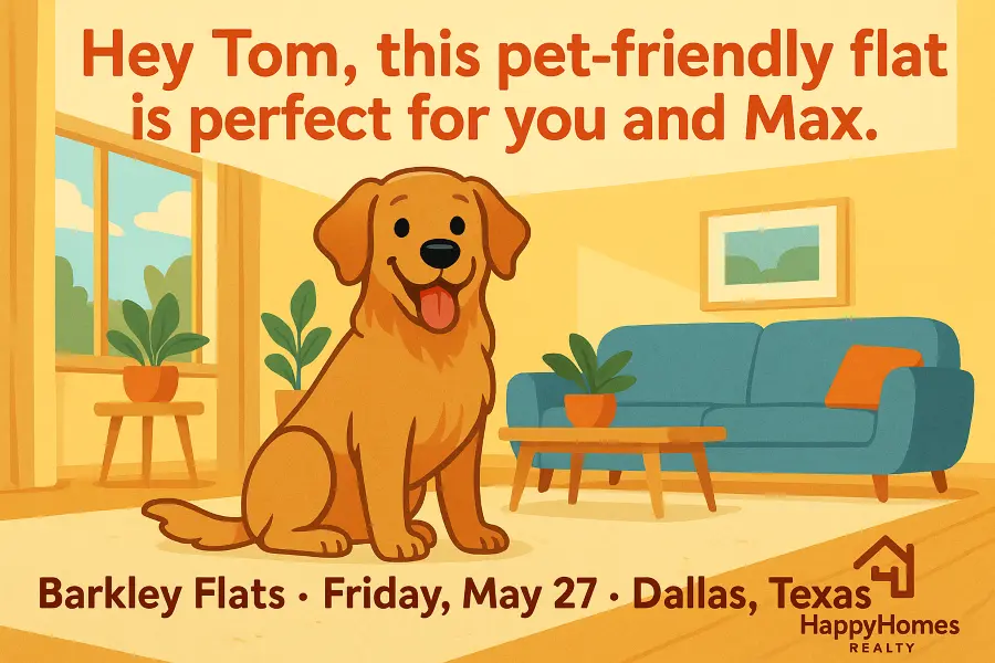 Real estate DogFriendly Living Room