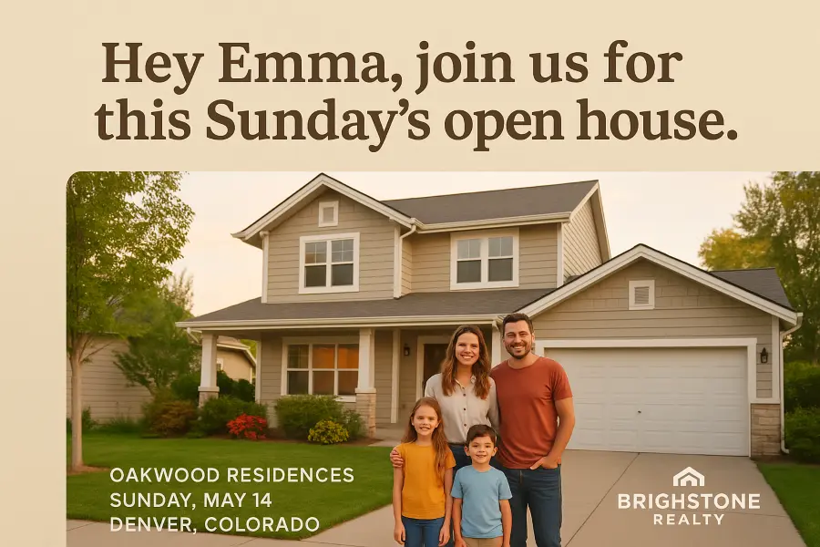 Real estate Family Home Open House