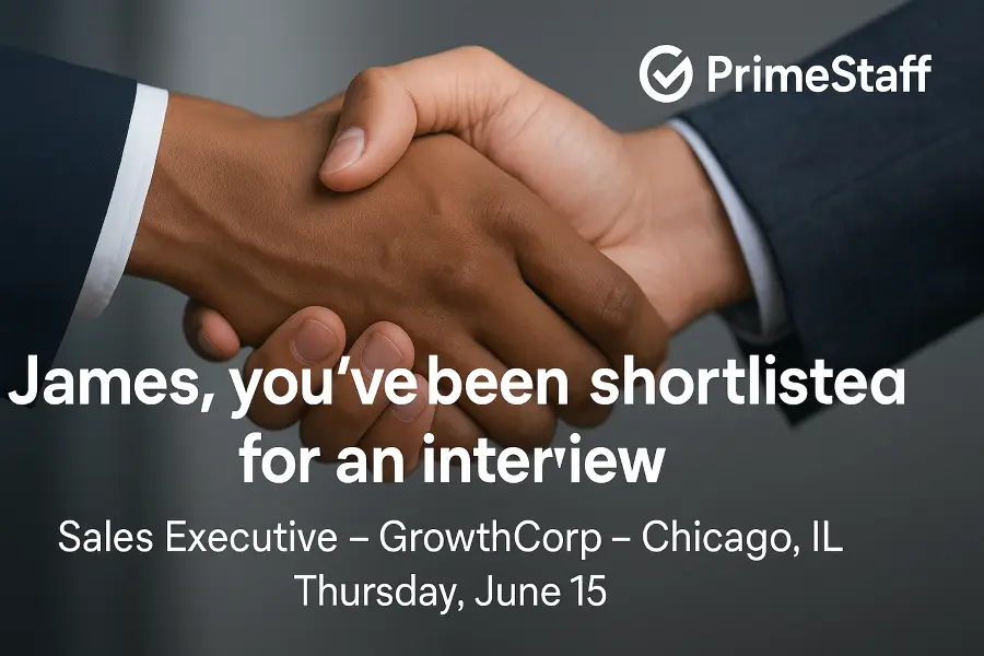 Recruitment Interview Shortlist Announcement