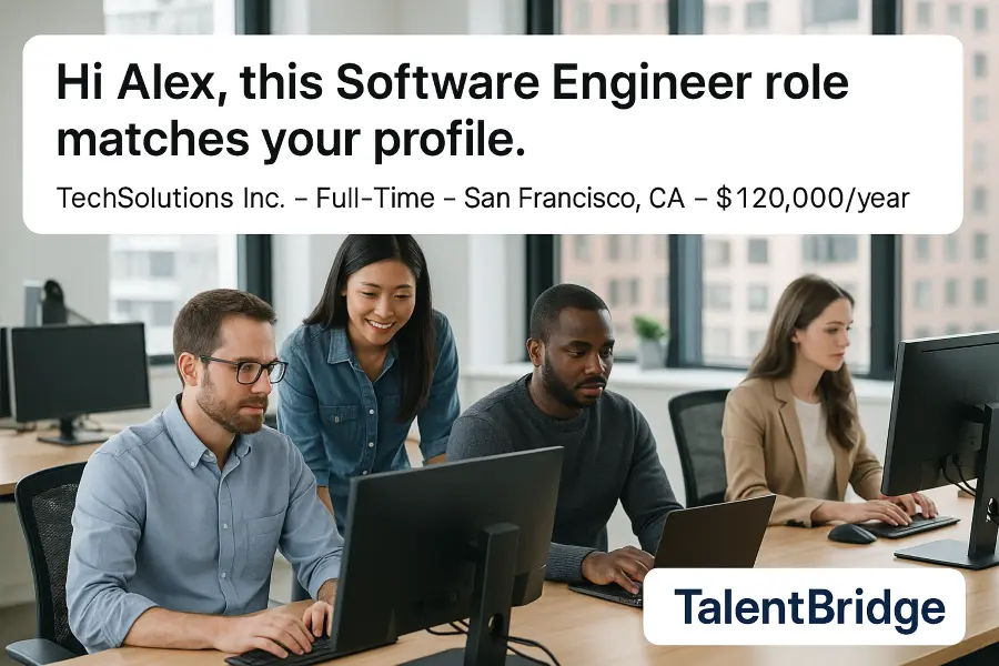 Recruitment TalentBridge Tech Job Banner