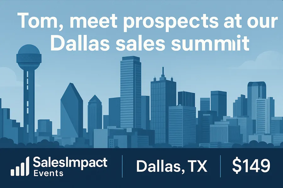 Sales teams Dallas Sales Summit Banner