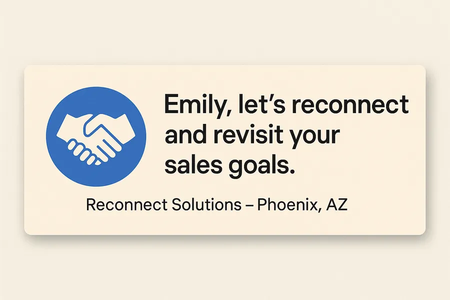 Sales teams Reconnect with Emily