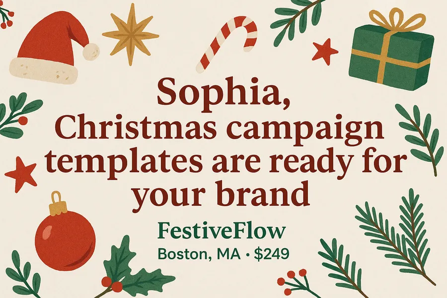 Social media managers FestiveFlow Holiday Banner