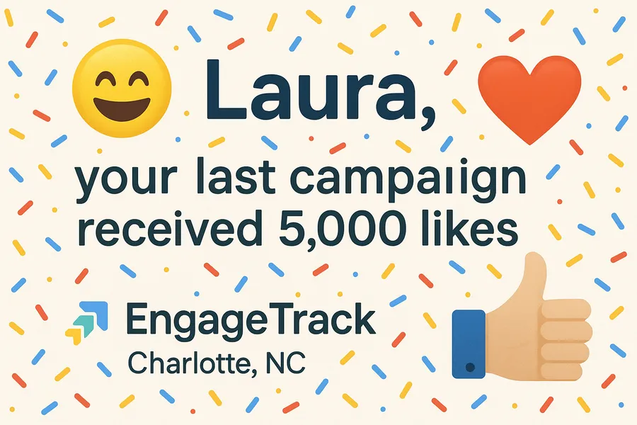 Social media managers Laura's Campaign Success