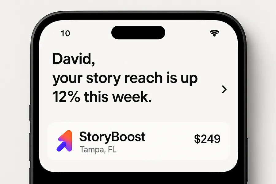 Social media managers StoryBoost Success Banner