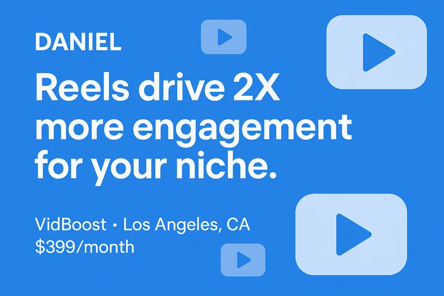 Social media managers VidBoost Video Engagement Banner