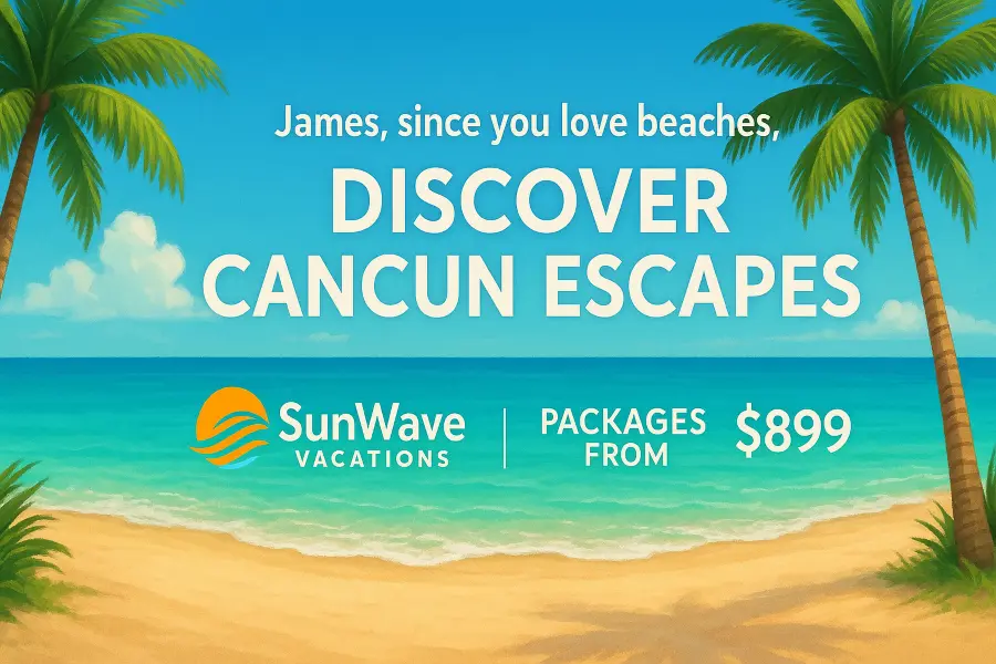 Travel hospitality SunWave Cancun Escapes